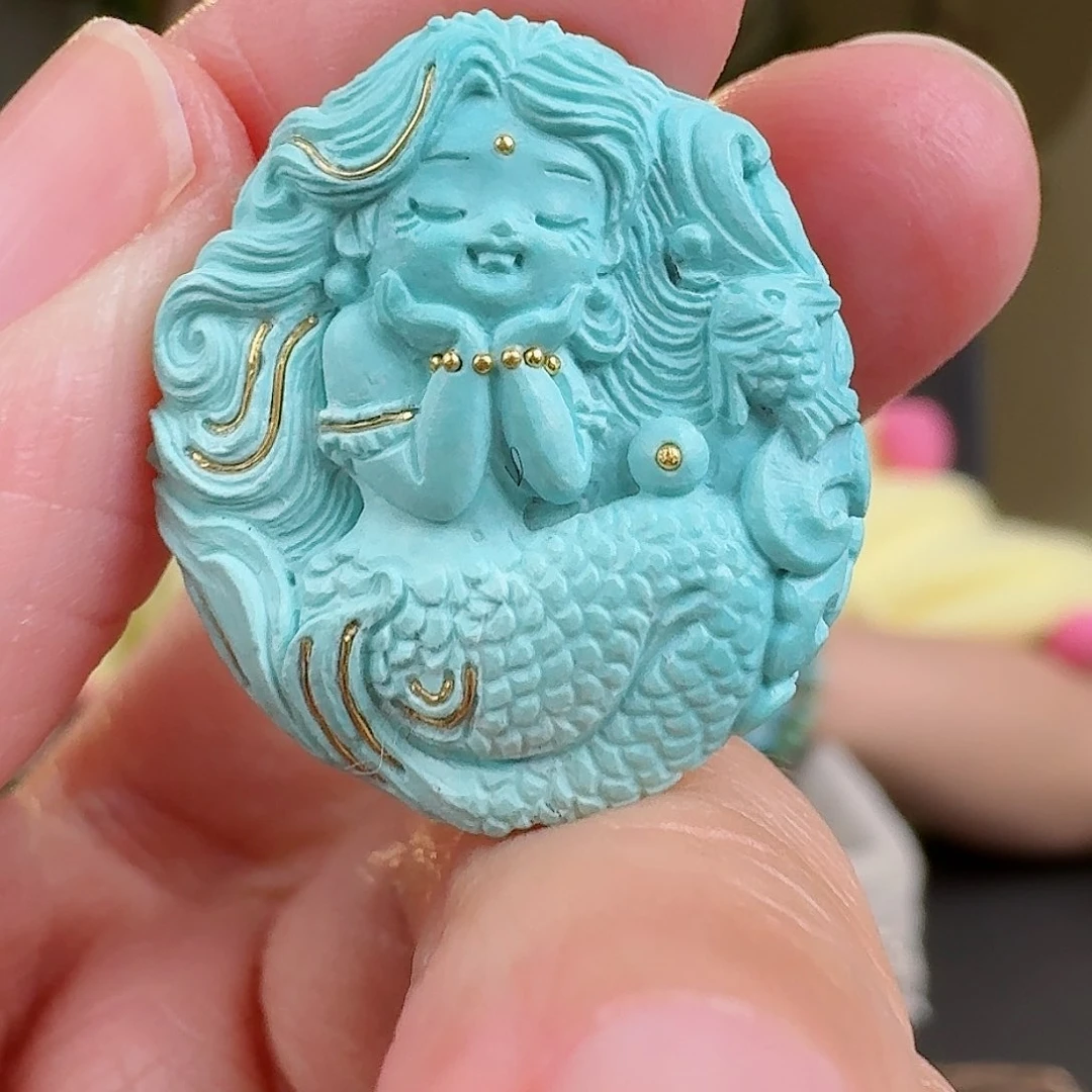 绿松石珠宝奇石未镶嵌