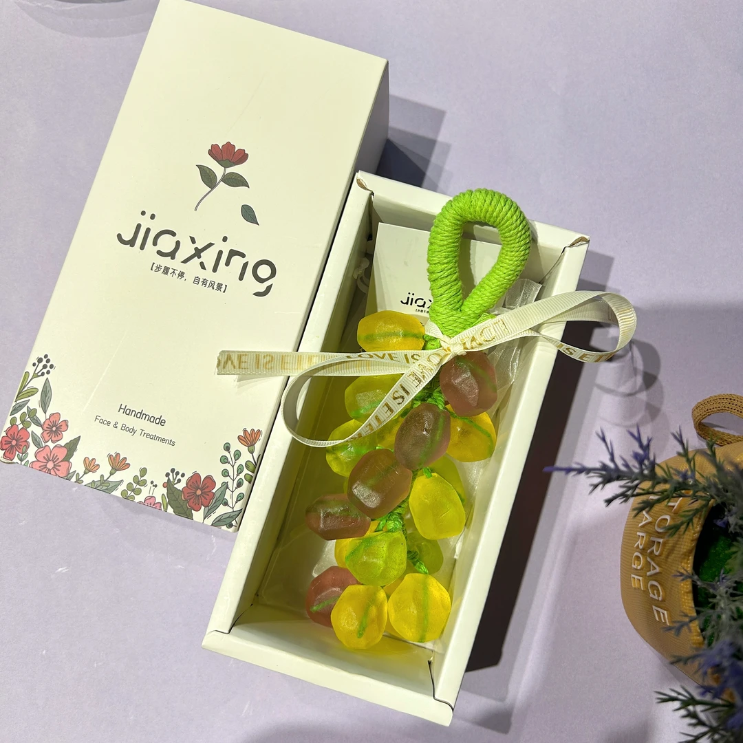 水晶葡萄皂自制仿真手工皂葡萄串皂植物挂件伴手礼洁面葡萄香皂