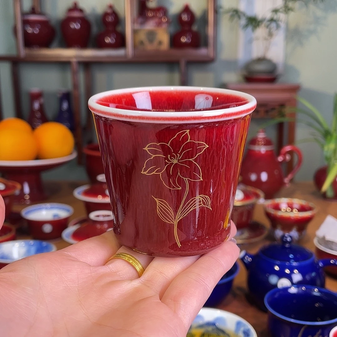 清欢雅玩原矿郎红福利小可乐杯