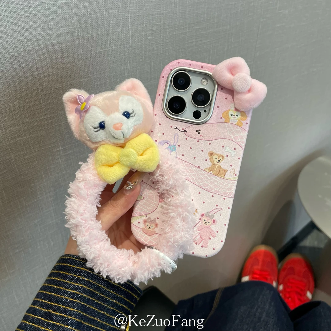 迪士尼玲娜贝儿少女心手机壳16promax防摔保护套iPhone15/14可爱