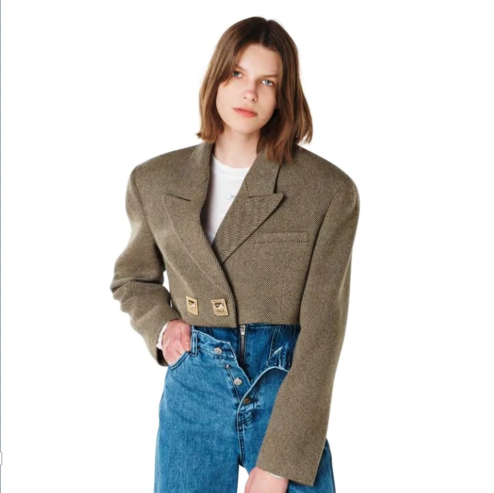 【福利活动~NO退】YCH 短款羊 毛凯旋门夹克 F23JK102