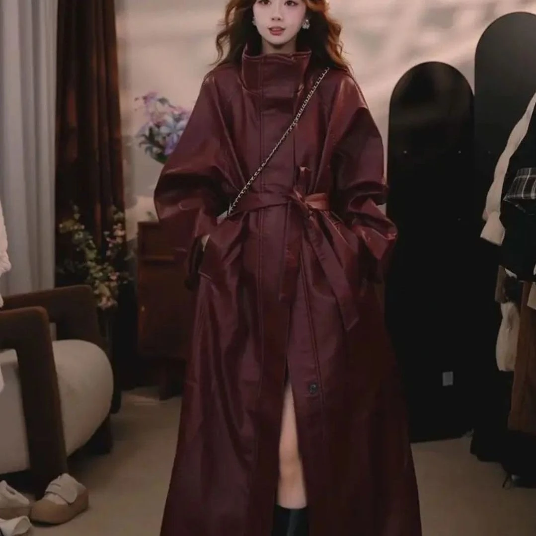 2025秋冬季新款衣女长款气质外套显瘦时尚复古风衣大衣