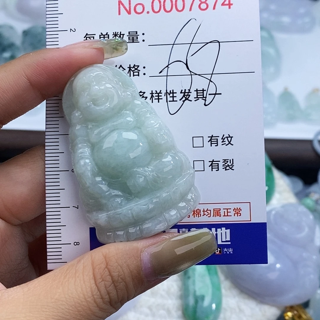 翡翠未镶嵌颈饰7874