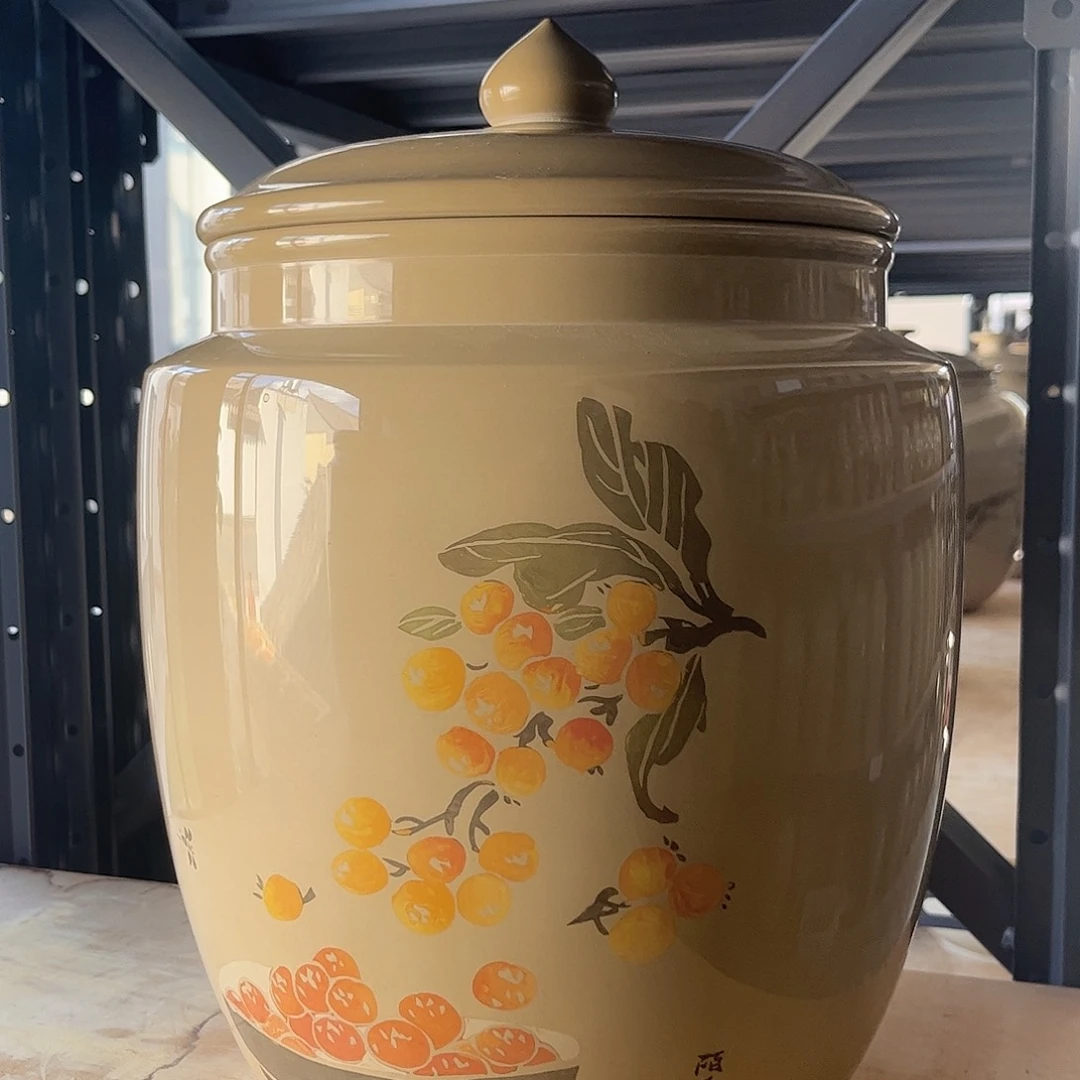 罐白泥水亮光存茶罐