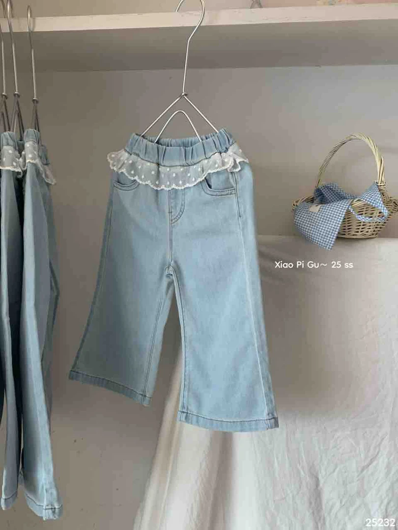 小屁股25夏七分裤儿童牛仔裤25232