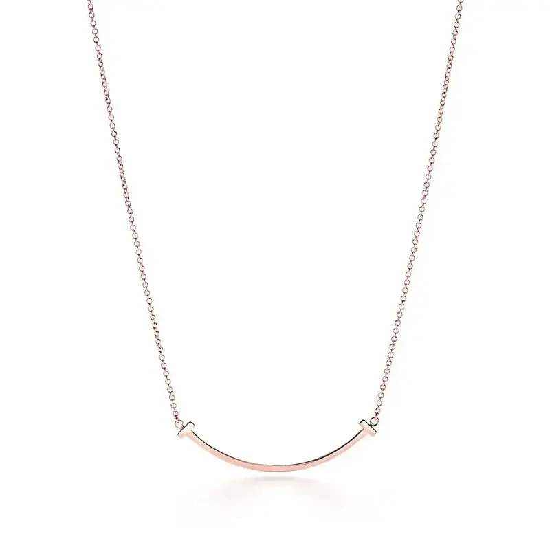 加急 Tiffany & Co./蒂芙尼T系列笑脸 微笑项链