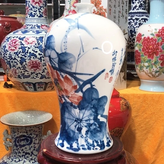 摆件景德镇陶瓷花瓶摆件