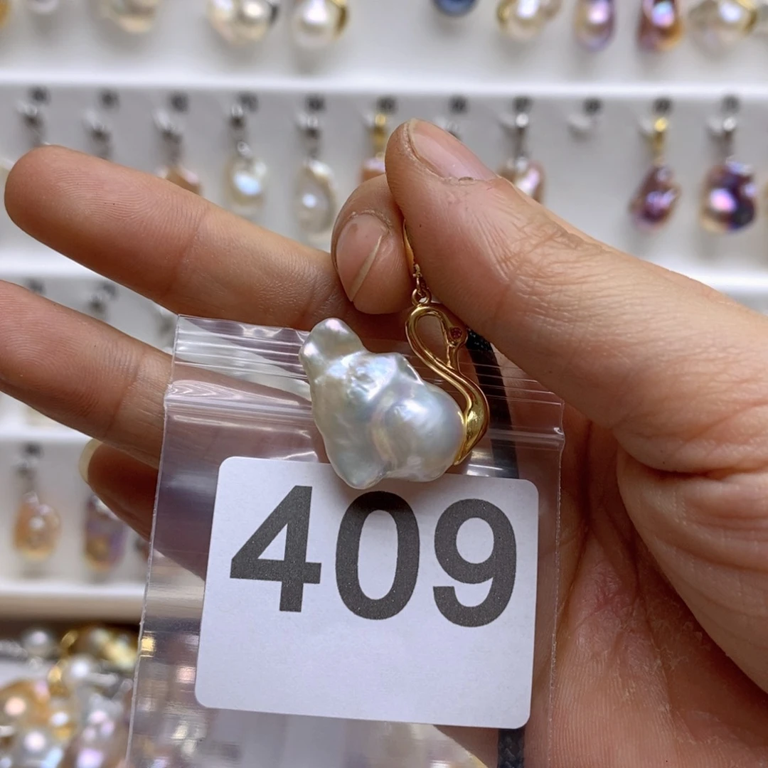 淡水珍珠颈饰银S925镶嵌409