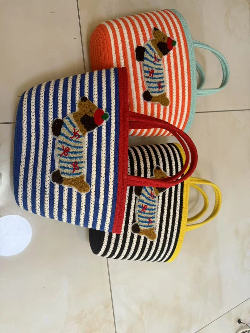 腊肠狗新款休闲时尚百搭棉绳编织包2025inS单肩包腋下包