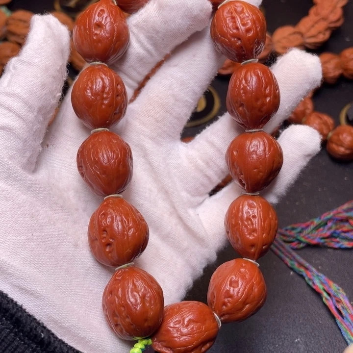 文玩核桃把件蜜枣手串