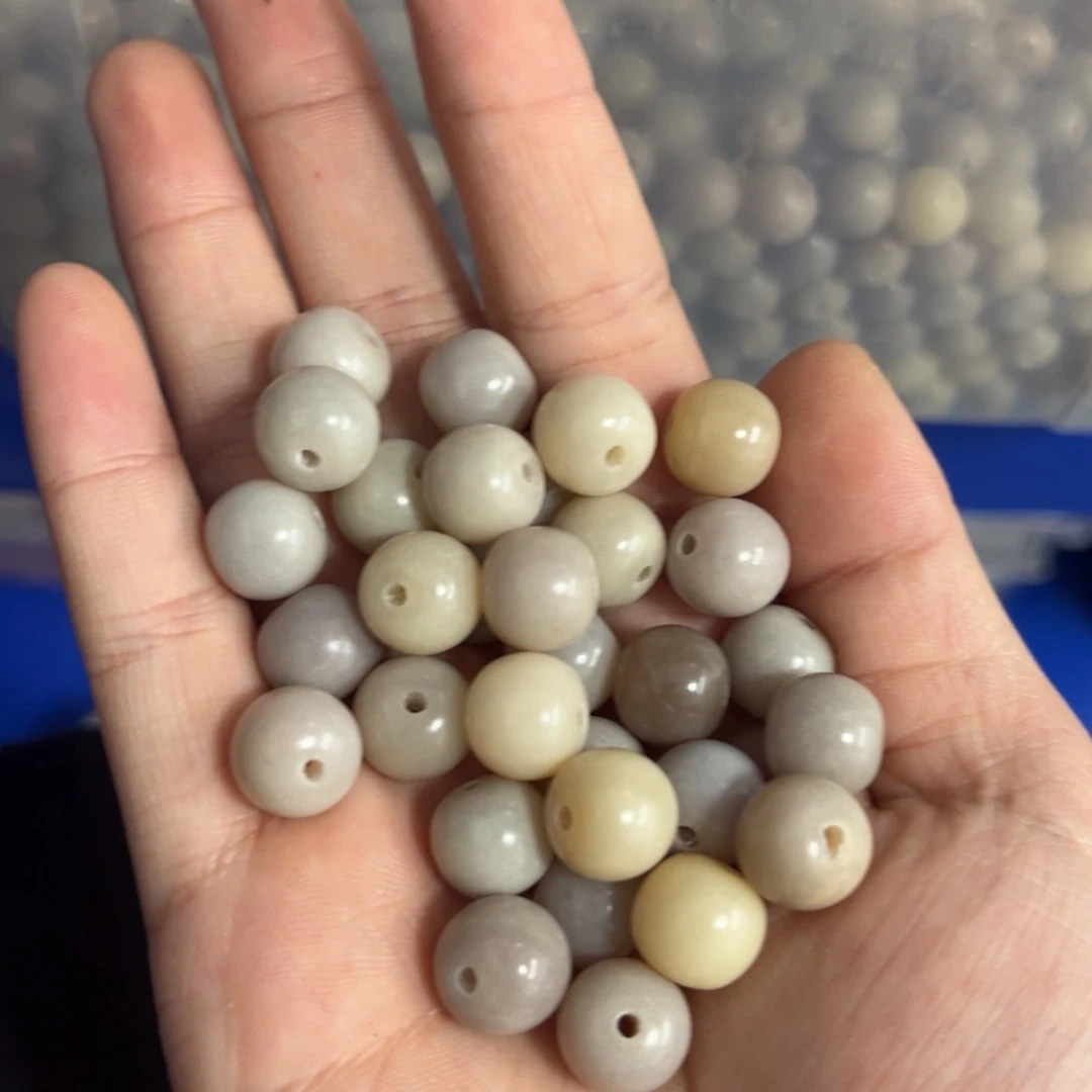 【闪购商品】白玉菩提吊坠z/10 108颗芋泥紫微瑕