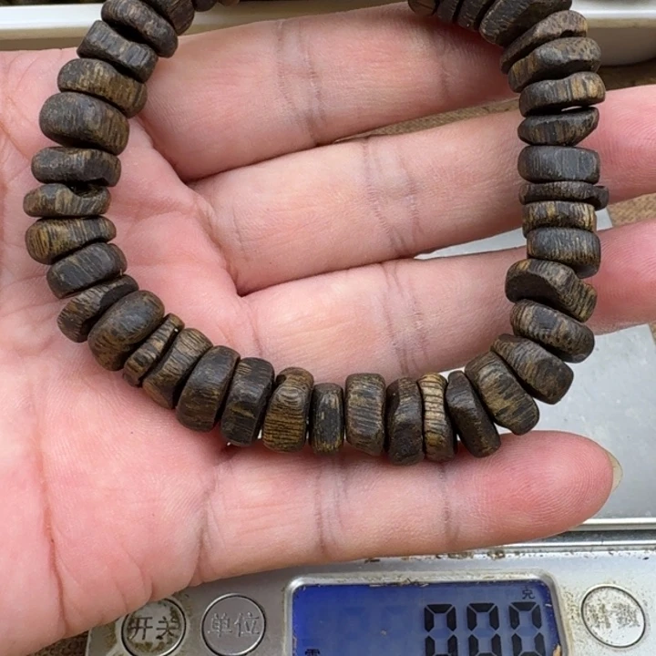 尚***趣沉香手串乌身手串14克加