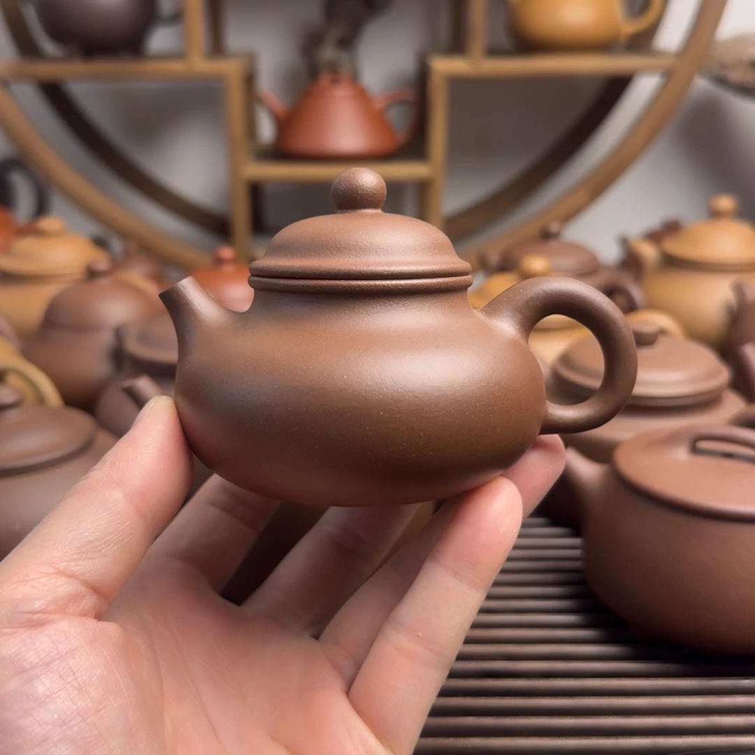 紫砂茶壶容天150cc台西嫩底槽清