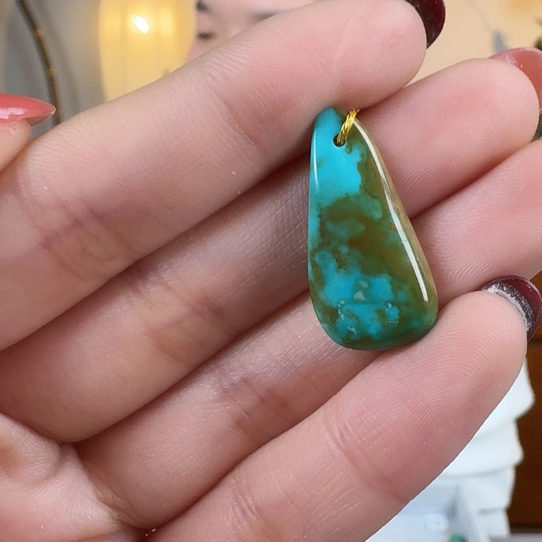 绿松石未镶嵌挂件