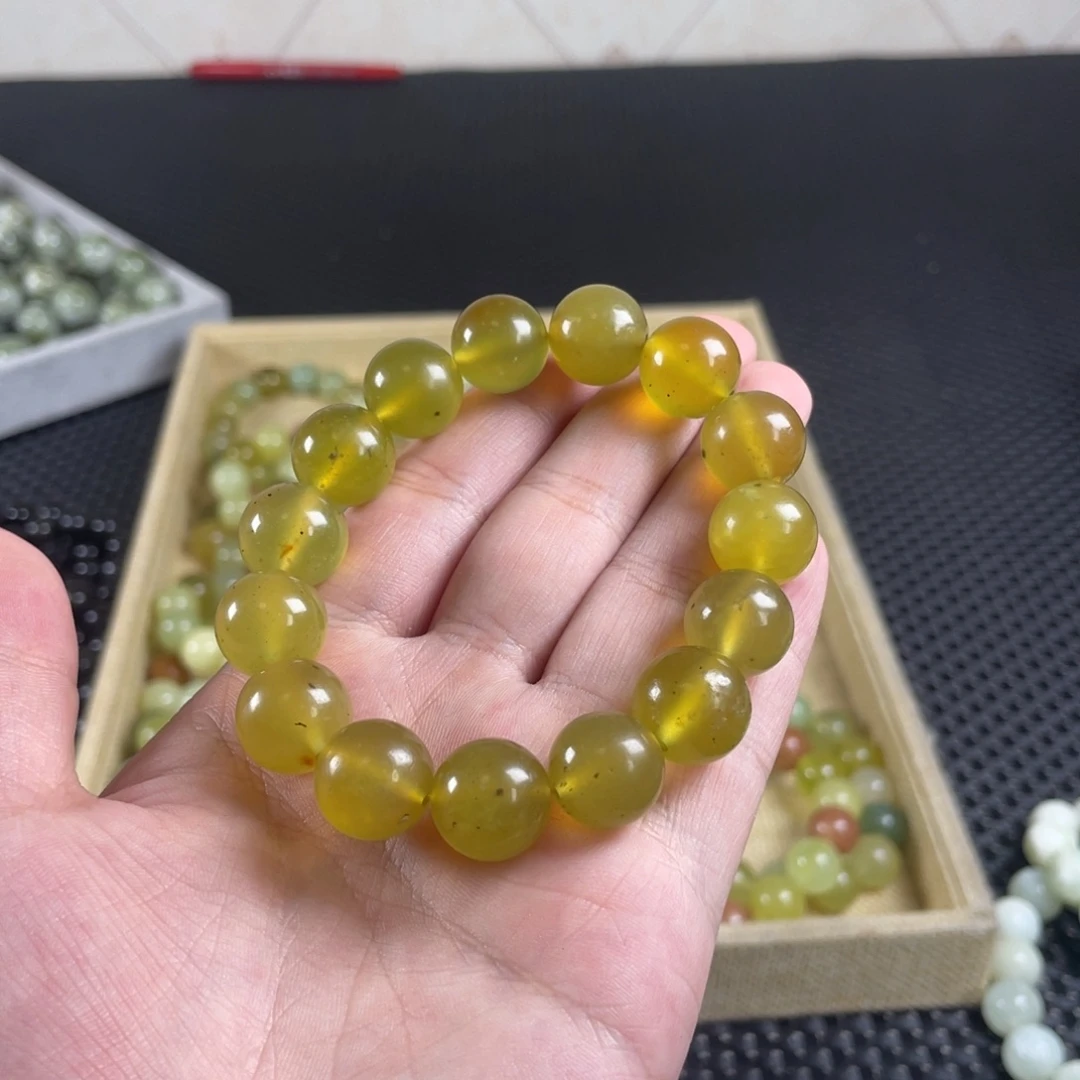 蛇纹石玉未镶嵌手链