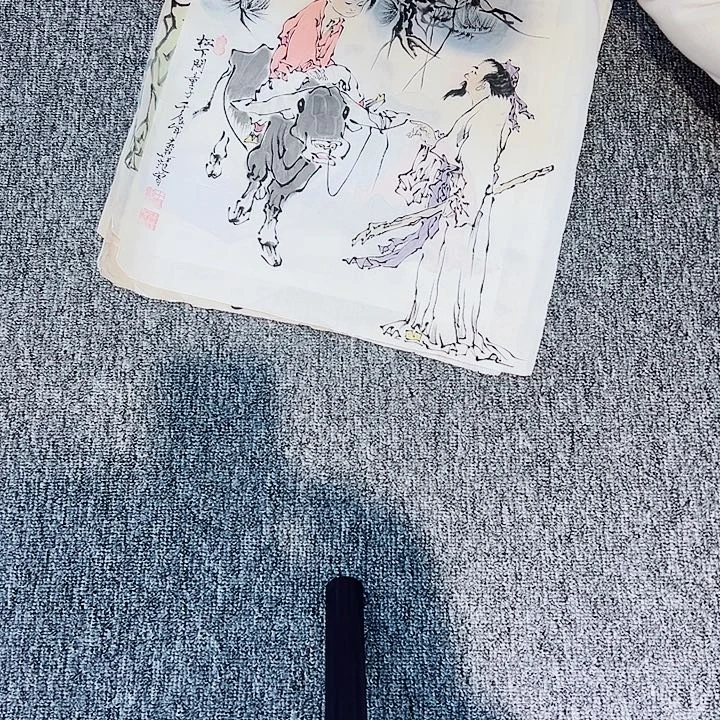 手绘作品场放漏现场