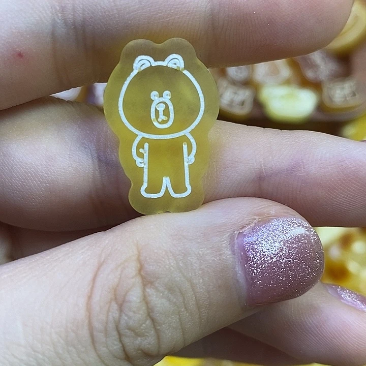 吊坠橄榄核原皮小熊