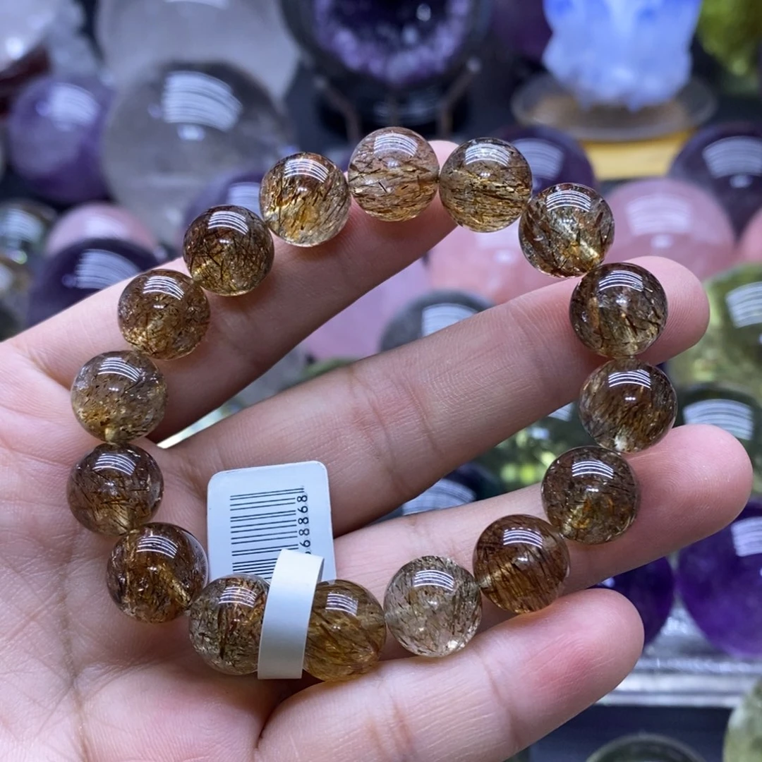 未镶嵌珠宝半成品水晶555黑金超七