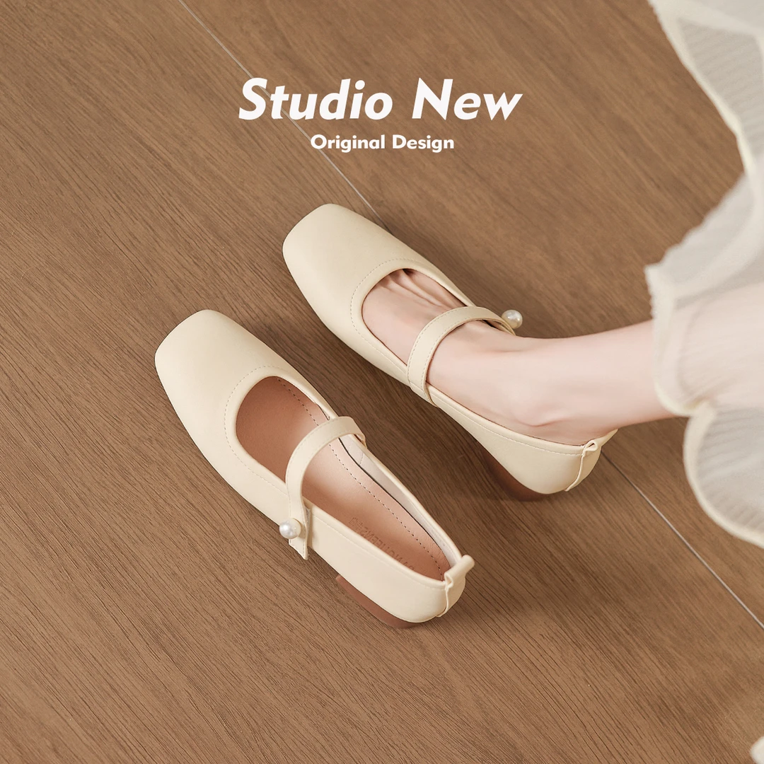 克里甜心~~超软法式单鞋女浅口温柔风晚晚玛丽珍鞋-251188-10