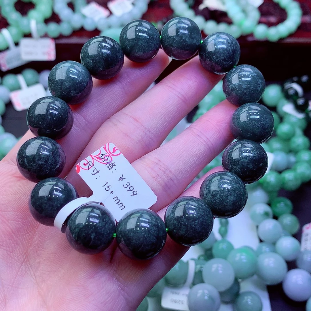 翡翠未镶嵌毛衣链