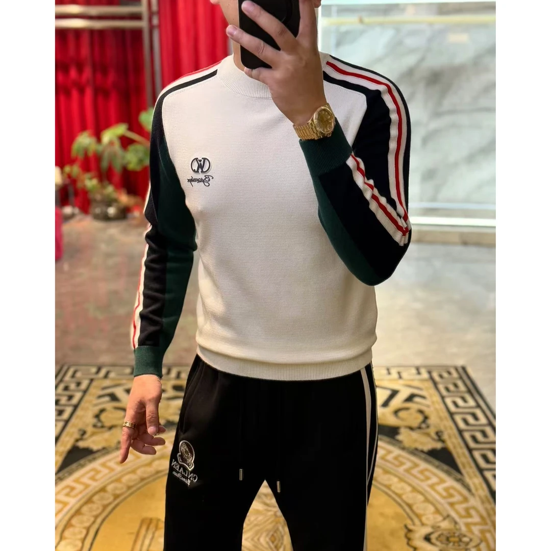 【路易理欧】潮流男欧货时尚长袖轻奢简单秋冬款针织衫00870-1