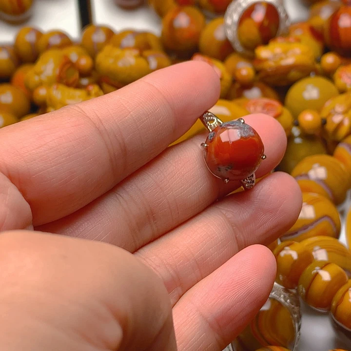 合金戒指玛瑙/玉髓