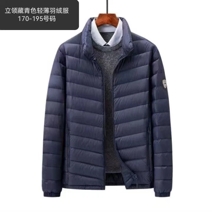 立领薄款轻薄羽绒服男款男装男士轻薄上衣