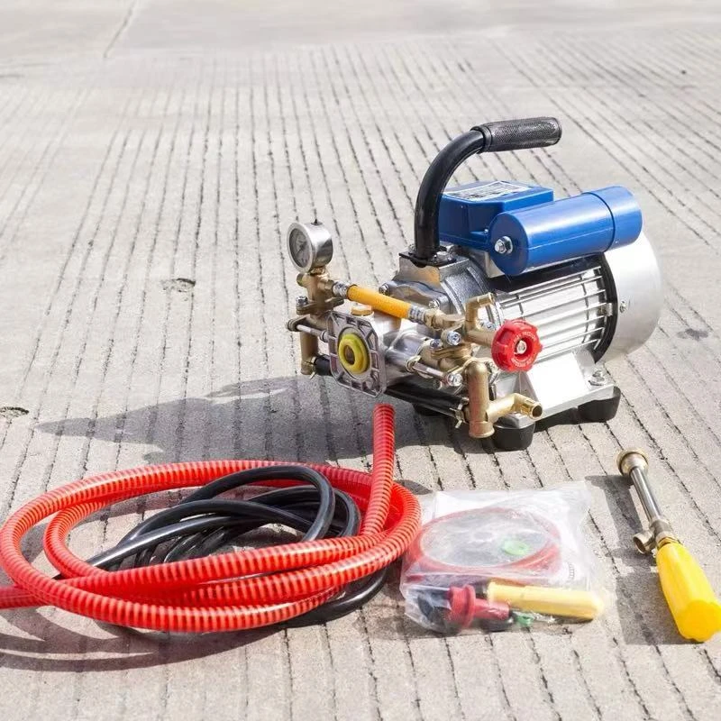 手提式电动打药机高压喷雾机220V电动喷药机免黄油柱塞泵喷灌滴灌