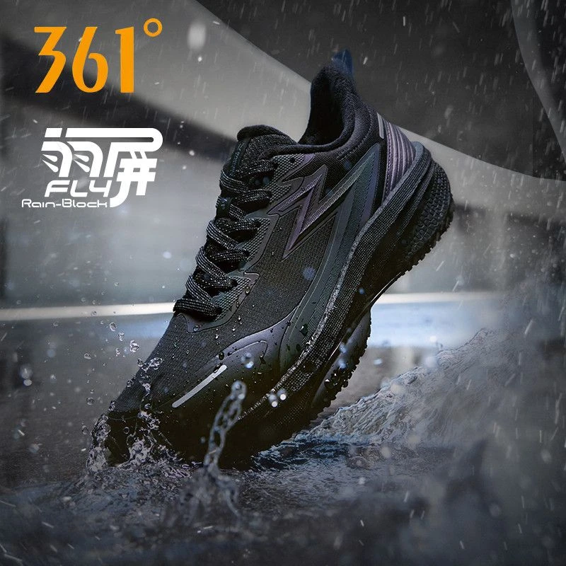 361°雨屏8.0男鞋加绒运动鞋冬季新棉鞋防泼水跑鞋防滑缓震跑步鞋