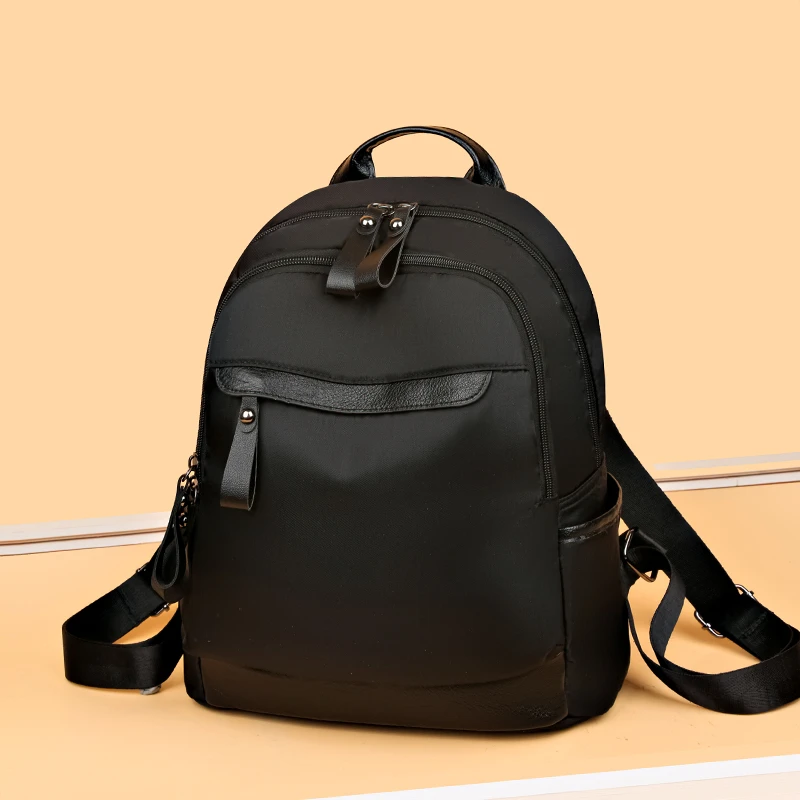 849双肩包女士2025新款百搭潮牛津布背包时尚休闲大容量旅行书包