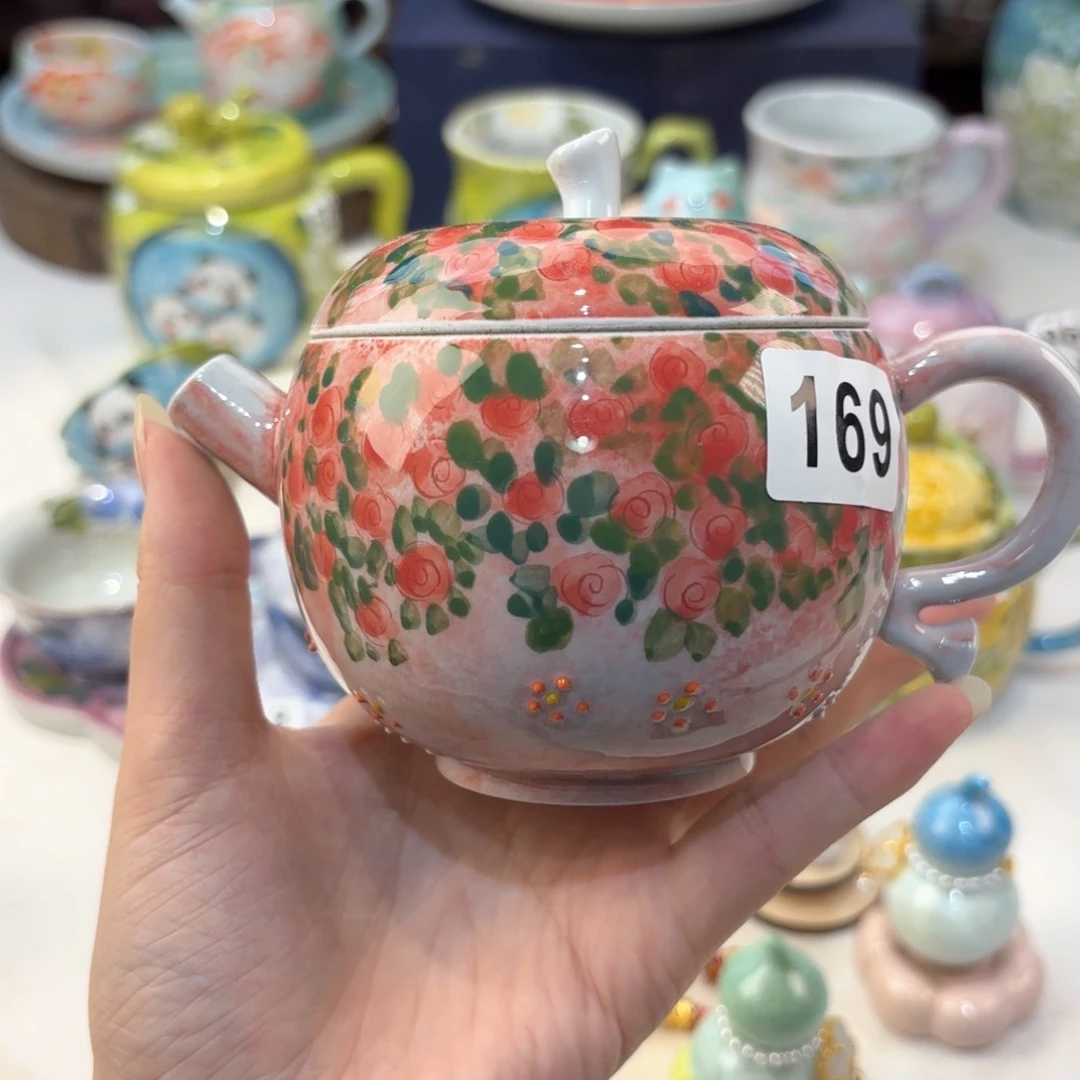 景德镇手绘高温釉下彩陶瓷茶具