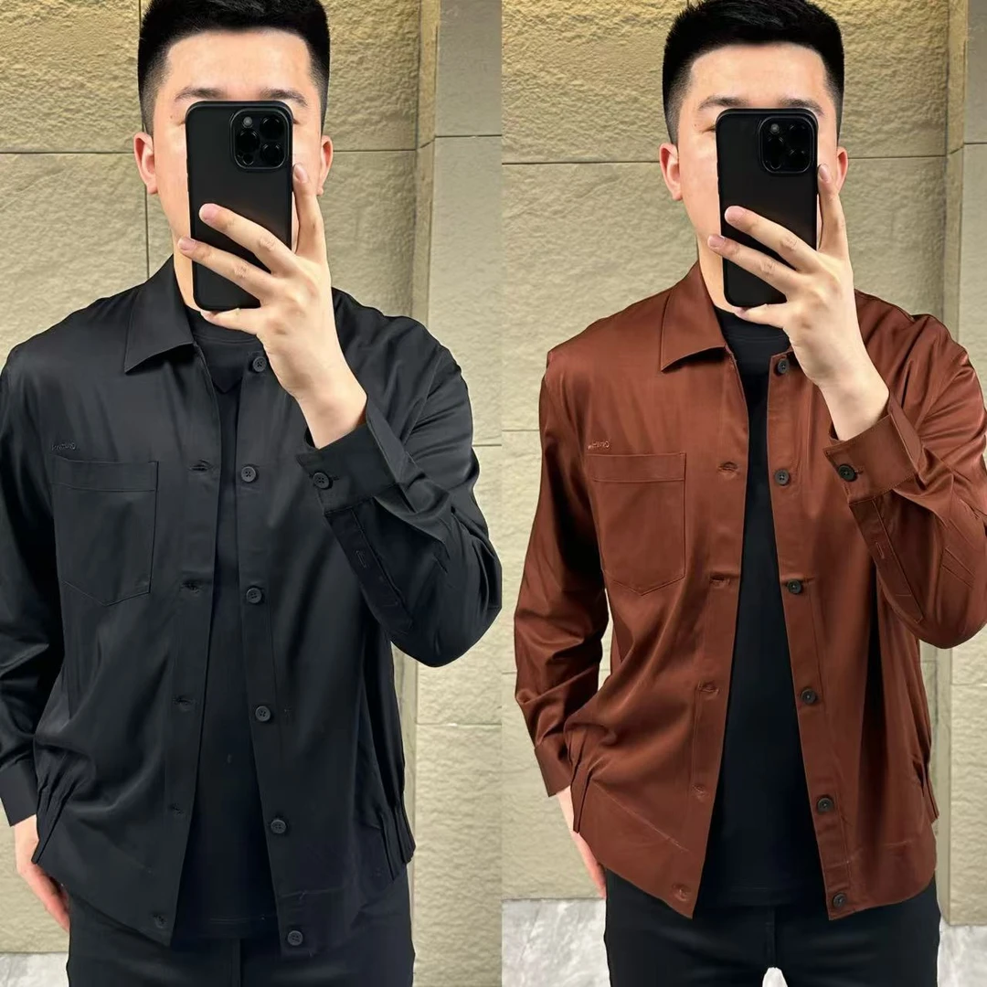 【新款GY】96001男士春夏“简约款”高品质翻领衬衣外套