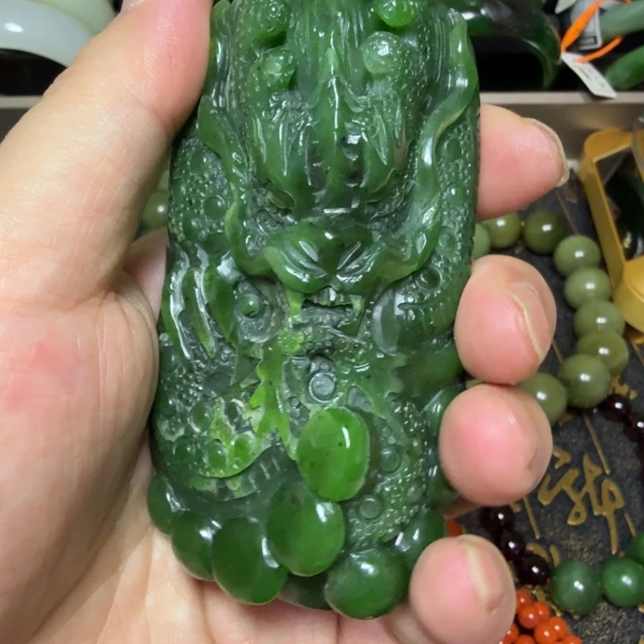 和田玉（碧玉）把件未镶嵌