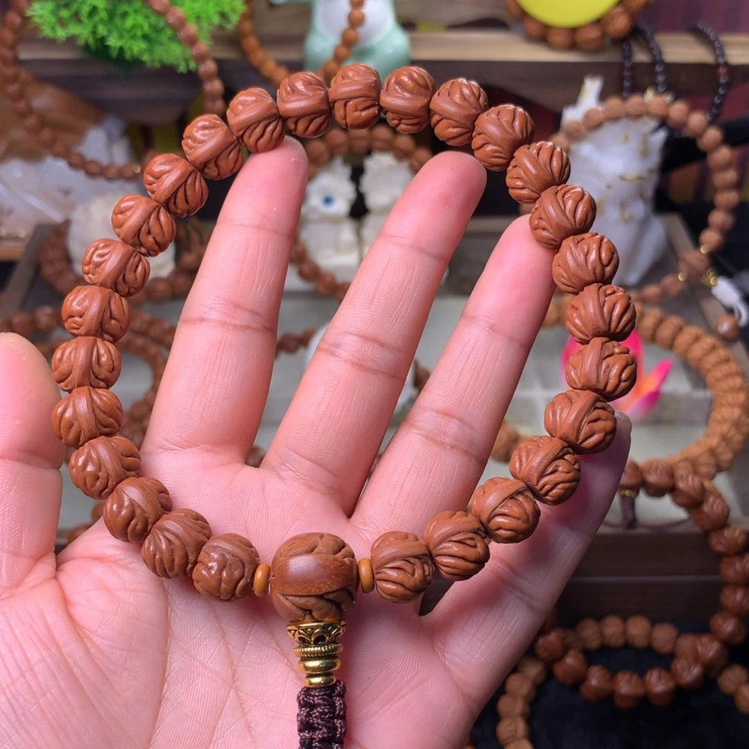 不****吊坠桃核双脊龙手持13