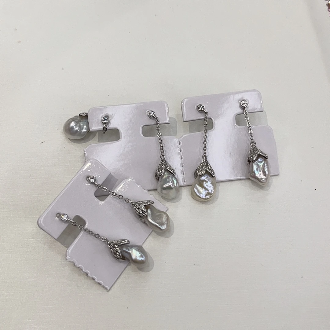 耳饰合金淡水珍珠