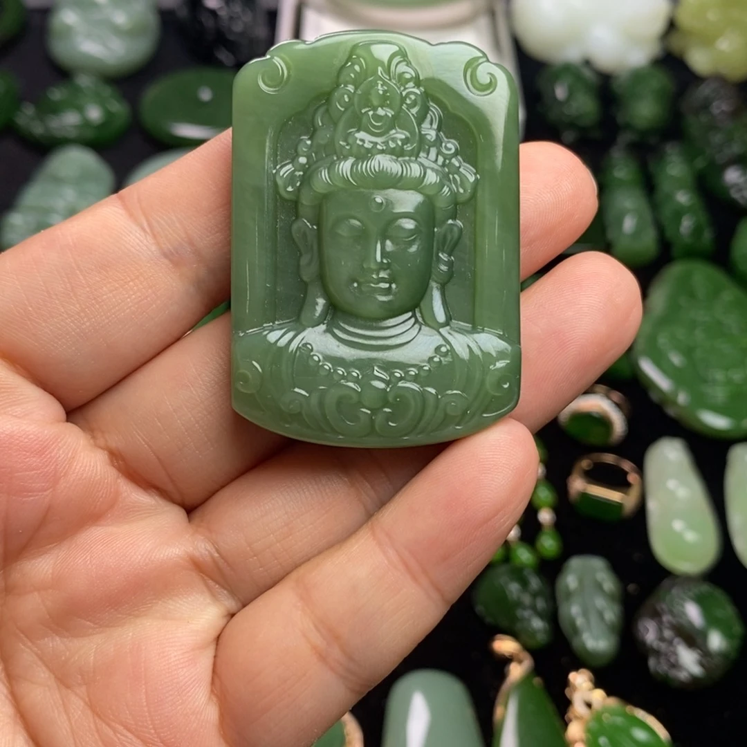 和田玉（碧玉）未镶嵌颈饰