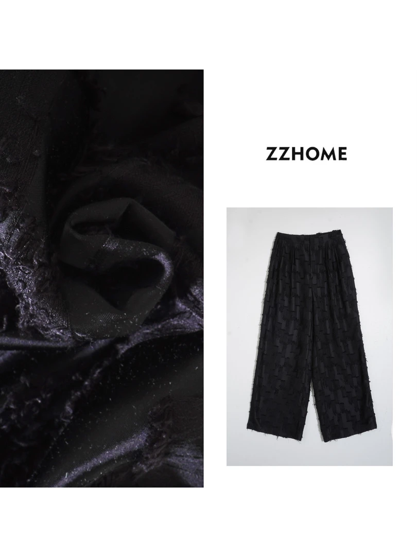 ZOZO HOME ｜肌理之美浮雕美学剪花裤子q170829p休闲阔腿时尚潮流