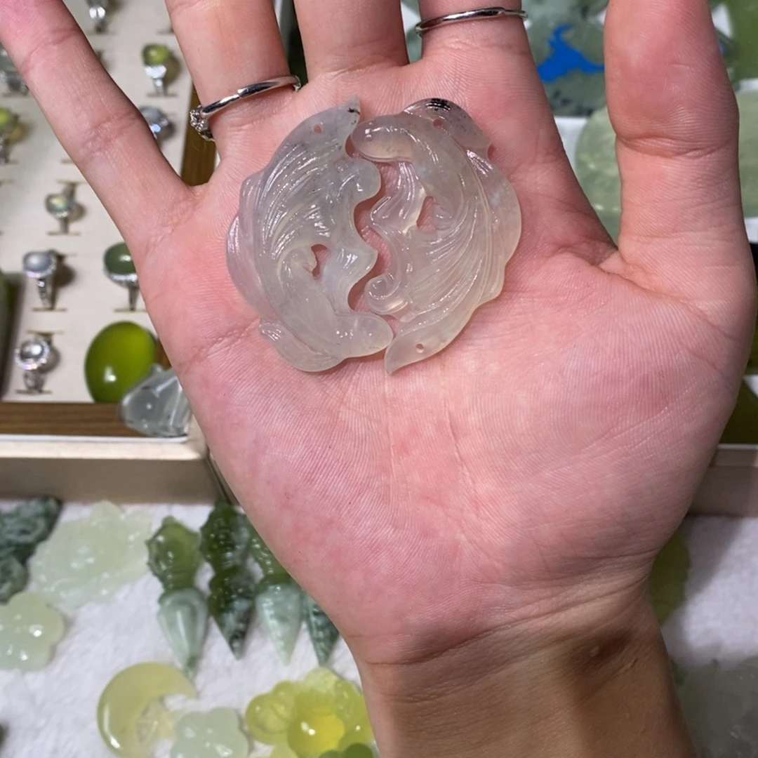 未镶嵌岫玉吊坠(不含链)