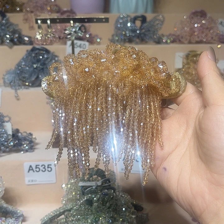 仿水晶非金属8好 懒人夹