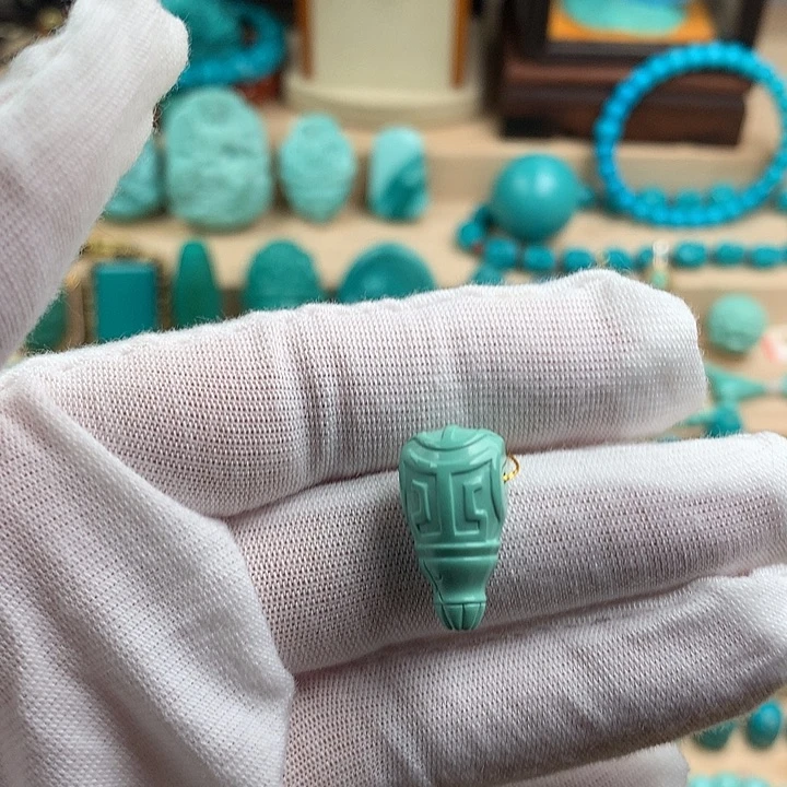 绿松石未镶嵌三通卡10