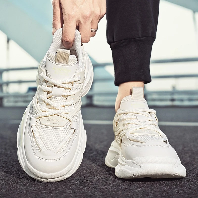 纪诗哲韩版轻便老爹鞋厚底增高鞋舒适休闲运动鞋耐磨潮流百搭男鞋