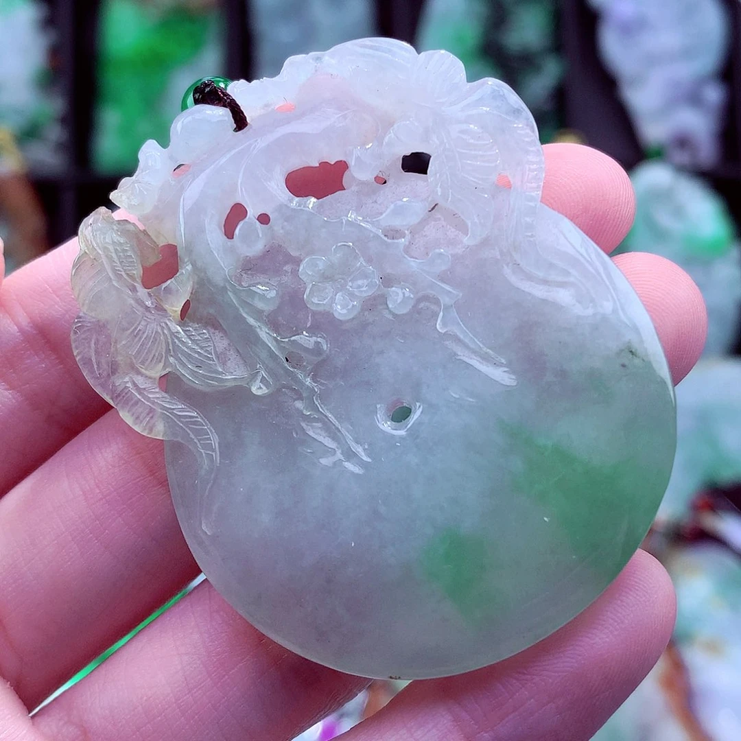 翡翠未镶嵌颈饰天然