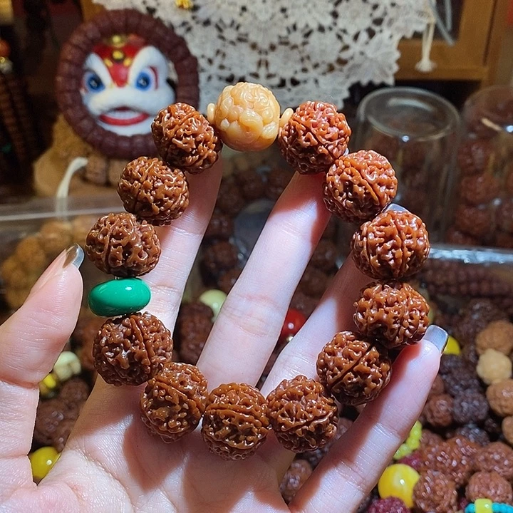 吊坠金刚菩提206玉华貔貅绿扣