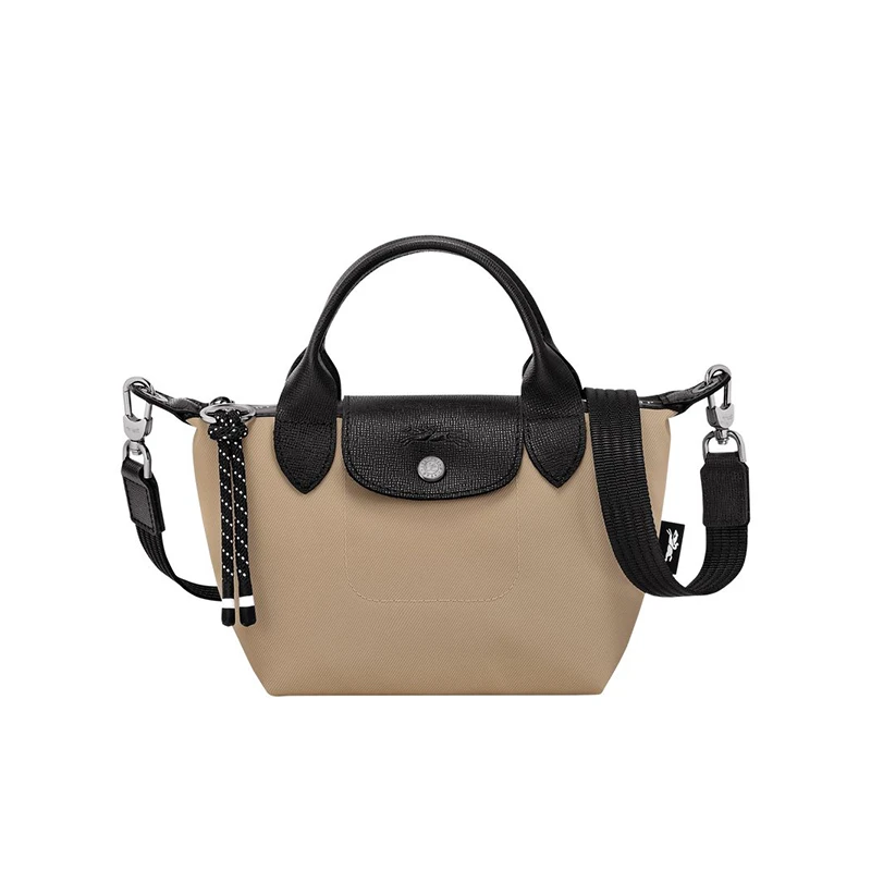 99新 LONGCHAMP/珑骧 【慧慧专属】瑕疵尼龙牛皮款小中大号饺子包