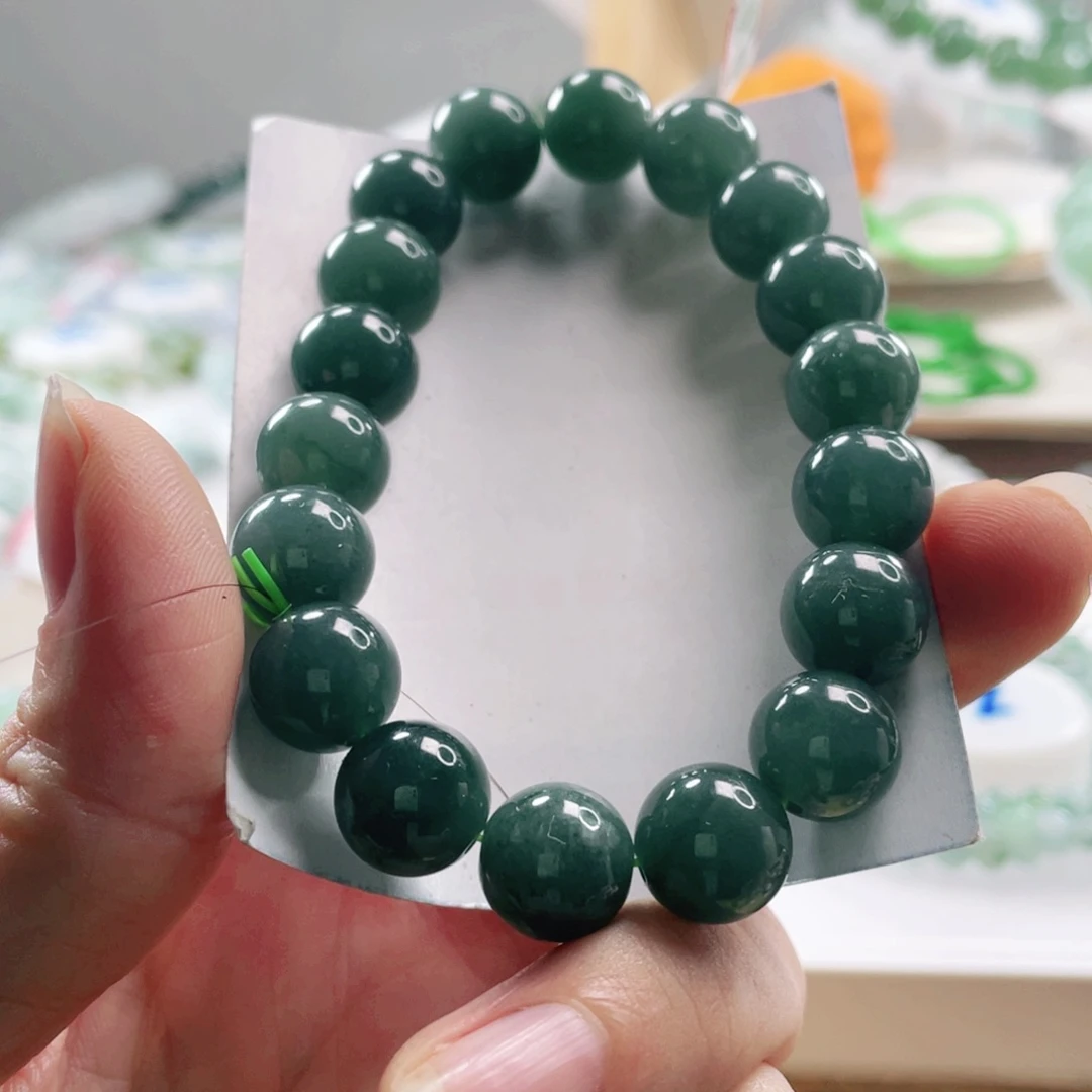 翡翠未镶嵌手链手串11+