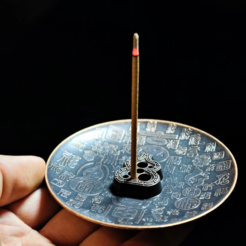 葫芦香插创意多孔香座家用室内多孔线香香盘香托盘香架禅意熏香炉