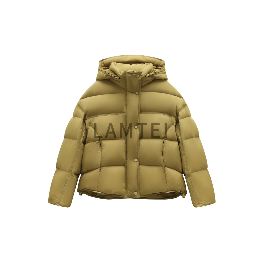 B★运补 2025年冬季百搭休闲连帽短款90鹅绒服LD211