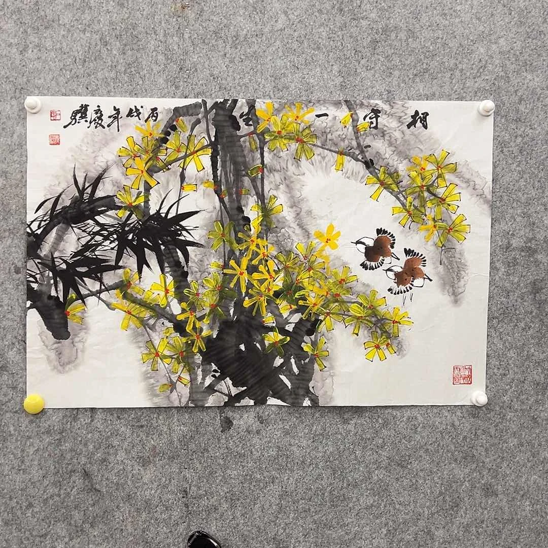 绘画秋***，韩江书画 石老师