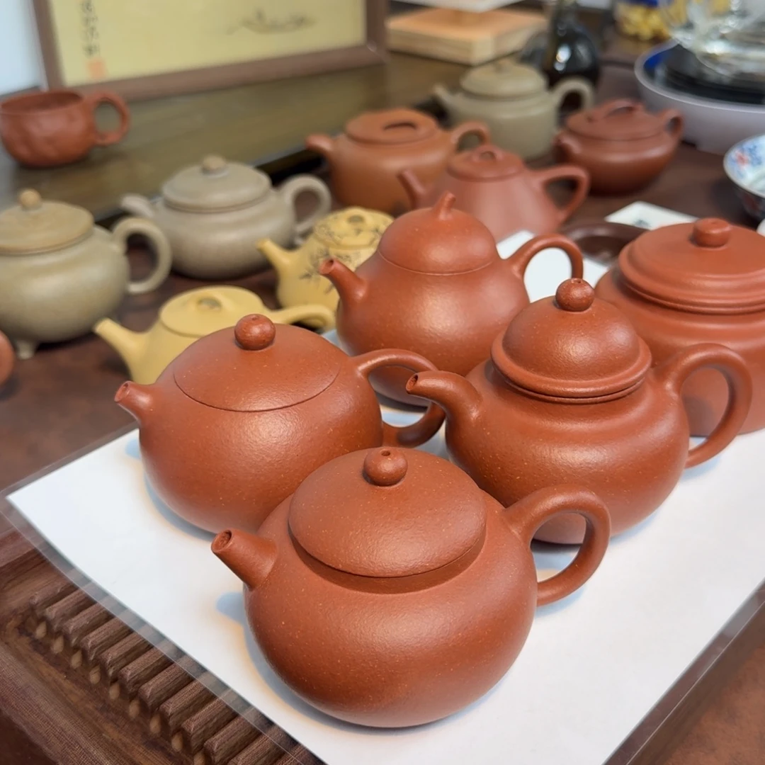 紫砂茶壶红降坡五选一