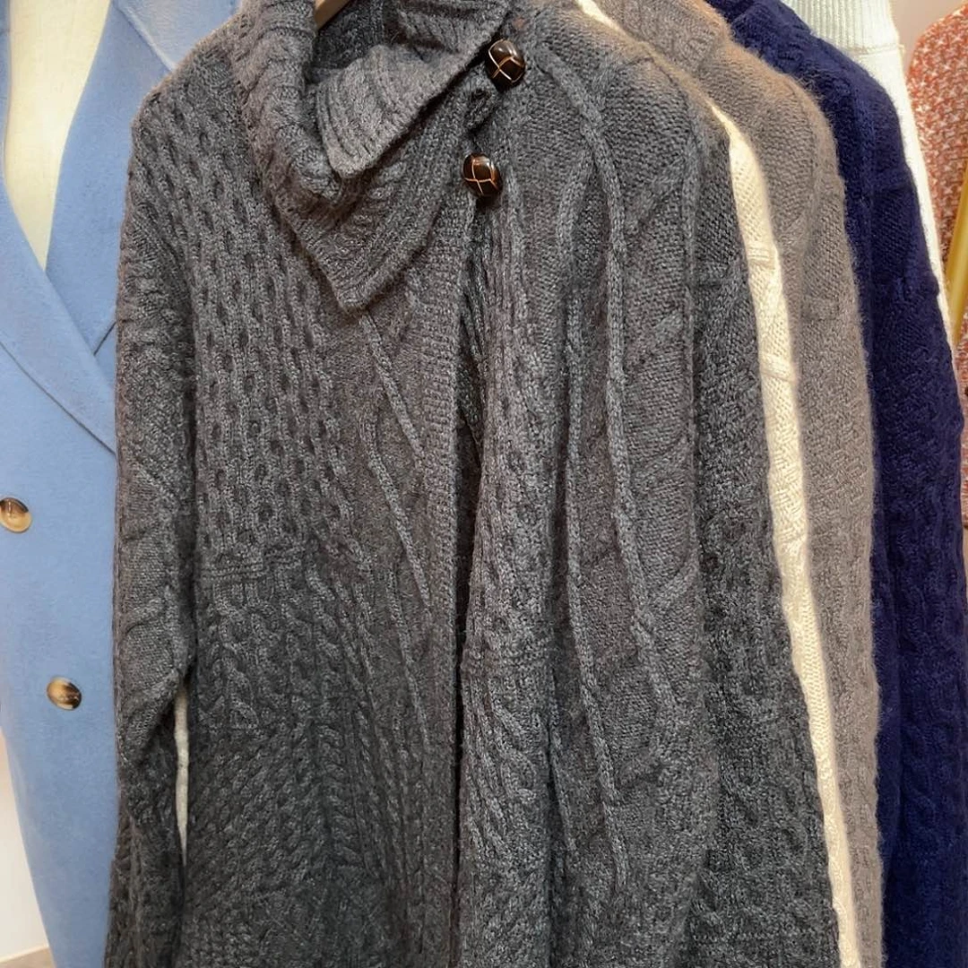 加厚 斗篷 羊绒衫